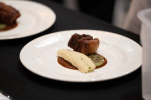 A plate of food presented to judges